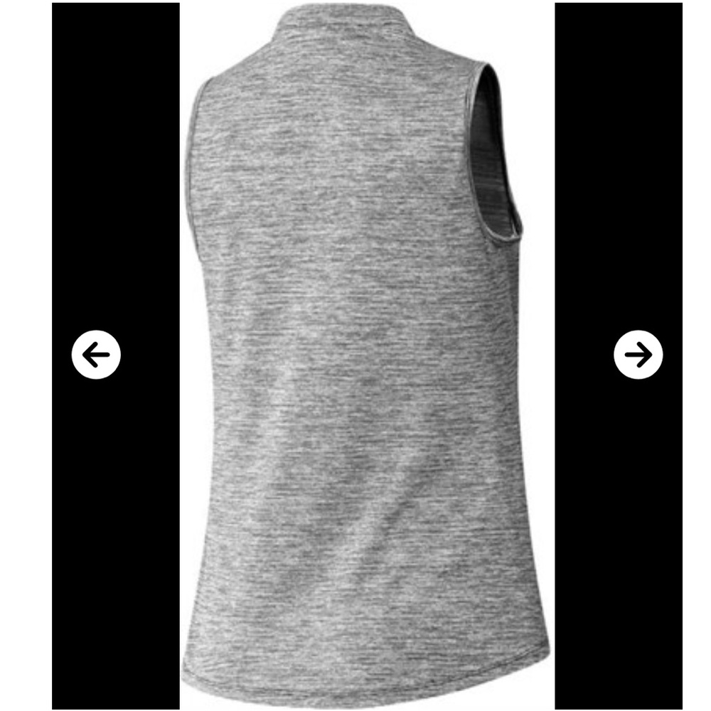 NWT Women's Adidas Heathered Mock Neck Golf Polo - Picture 2 of 8